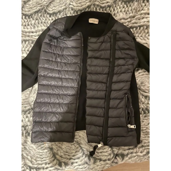 Moncler Maglia Cardigan Tricot Down Black jacket/sweater jacket - Picture 7 of 7